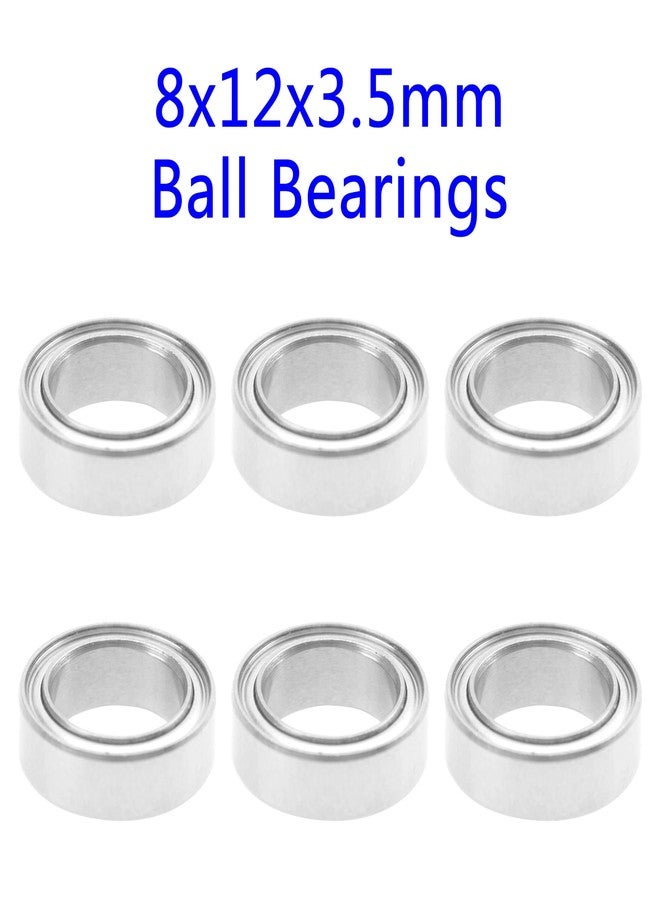 Share Goo 12PCS ShareGoo Ball Bearing Set 4x8x3mm 8x12x3.5mm Compatible with WLtoys 1/18 A949 A959 A969 A979 A959-B A969-B RC Car Upgrade Parts - Image 4